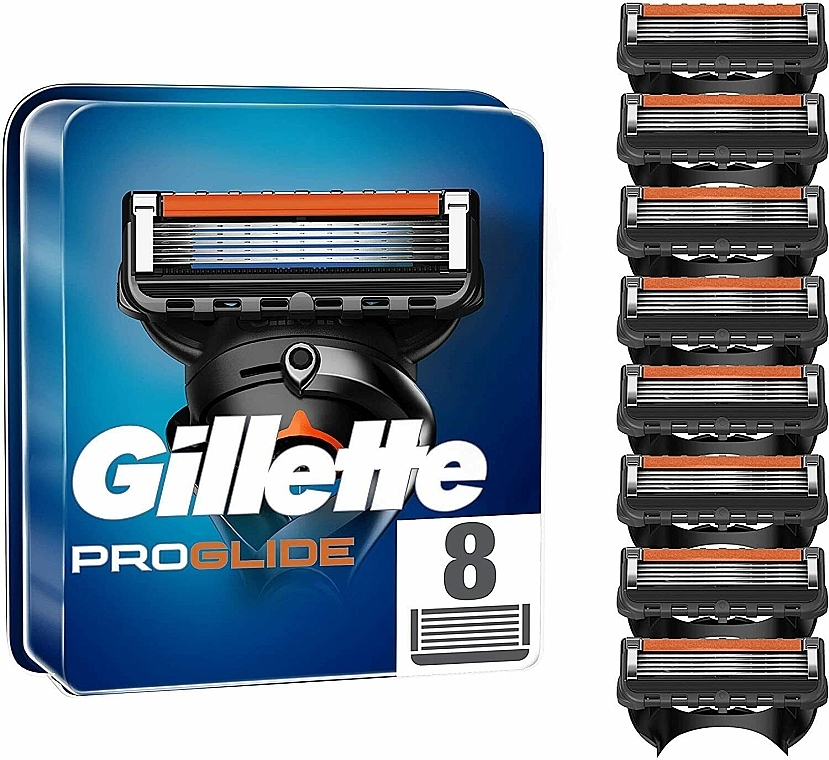 Wymienne wkłady do maszynki do golenia, 8 szt. - Gillette Fusion ProGlide — Zdjęcie N3