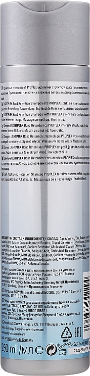 Szampon wzmacniający do włosów rozjaśnianych - Londa Professional Lightplex Bond Retention Shampoo — Zdjęcie N2