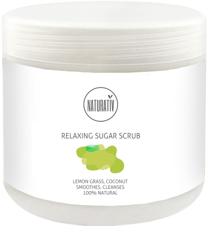 Peeling cukrowy do ciała Trawa cytrynowa i kokos - Naturativ Relaxing Body Sugar Scrub — Zdjęcie N1