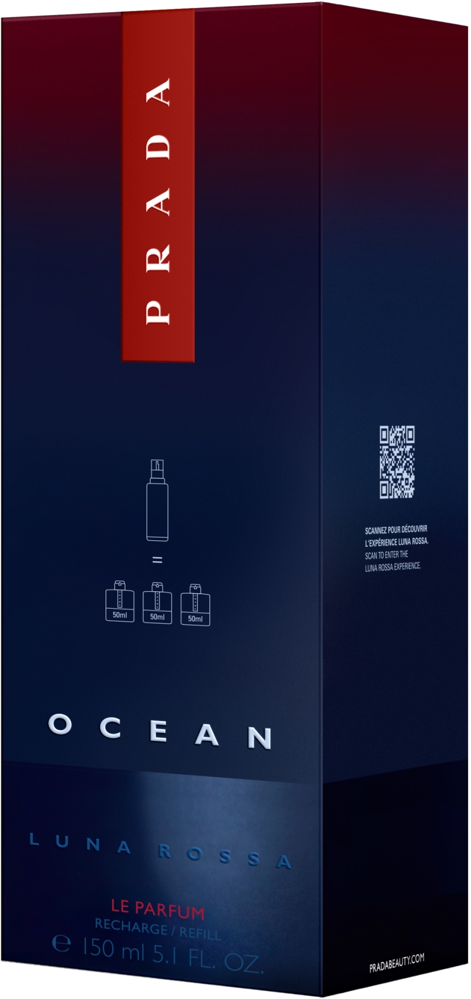 Prada Luna Rossa Ocean - Perfumy (uzupełnienie) — Zdjęcie 150 ml