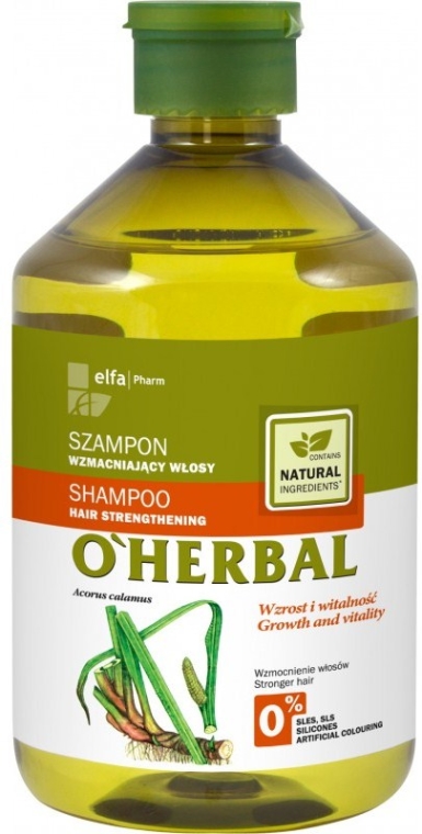 Szampon z ekstraktem z korzenia tataraku wzmacniający włosy - O'Herbal — Zdjęcie N1