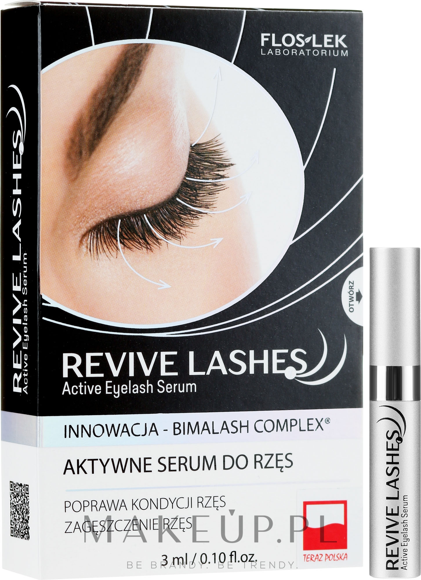 Stymulujące serum do rzęs - Floslek Revive Lashes Eyelash Enhancing Serum — Zdjęcie 3 ml