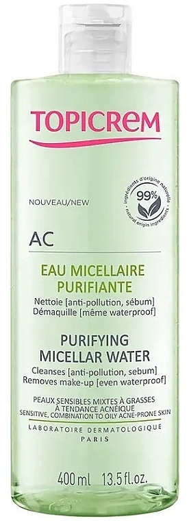 Oczyszczająca woda micelarna - Topicrem AC Purifying Micellar Water — Zdjęcie N4