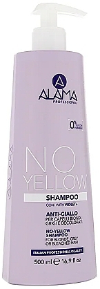 Szampon przeciw żółtym refleksom do włosów blond - Alama No Yellow Shampoo — Zdjęcie N1