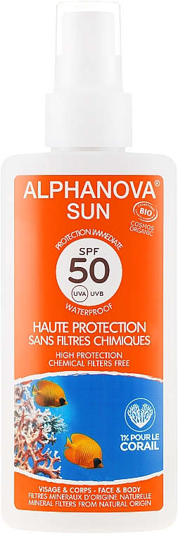 Spray przeciwsłoneczny SPF 50 - Alphanova Sun Protection Spray — Zdjęcie N1
