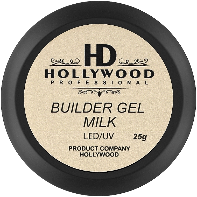 Żel budujący do paznokci - HD Hollywood Builder Gel Milk