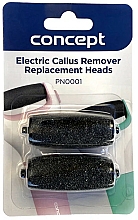 Wymienne rolki do pilników elektrycznych do stóp - Concept PN0001/PN1000 Electric Callus Remover Replacement Heads — фото N1