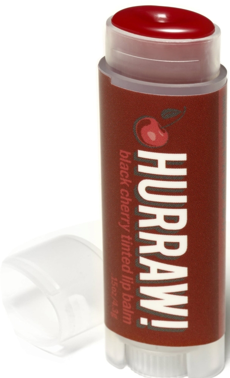 Wiśniowy koloryzujący balsam do ust - Hurraw! Black Cherry Lip Balm — Zdjęcie N2