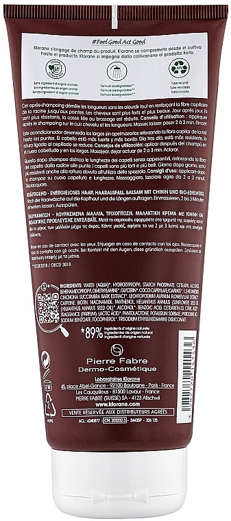 Odżywka przeciw wypadaniu włosów Szarotka - Klorane Strength Tired Hair & Fall Conditioner With Quinine And Edelweiss Organic — Zdjęcie N2