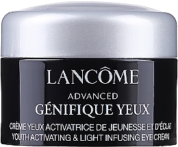 PREZENT! Zaawansowany krem -aktywator młodości z efektem rozświetlenia do pielęgnacji skóry wokół oczu - Lancome Advanced Genifique (mini) — Zdjęcie N1