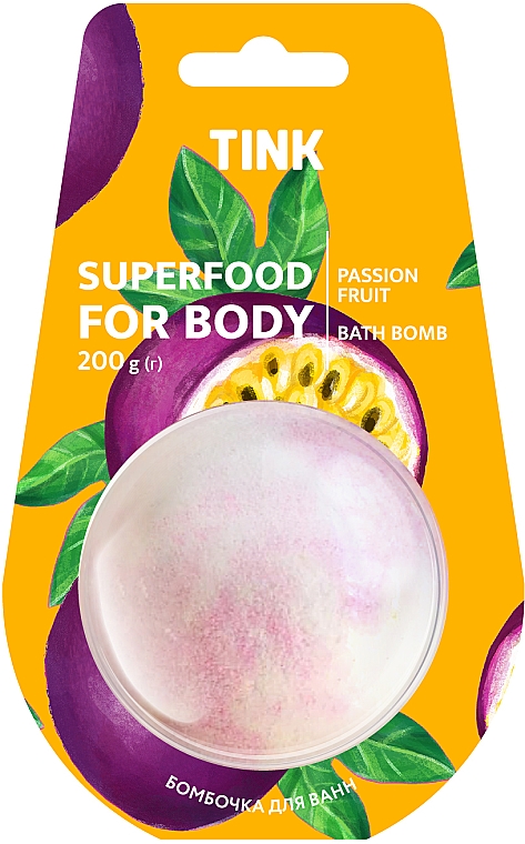 Kula do kąpieli Marakuja - Tink Superfood For Body Passion Fruit Bath Bomb
