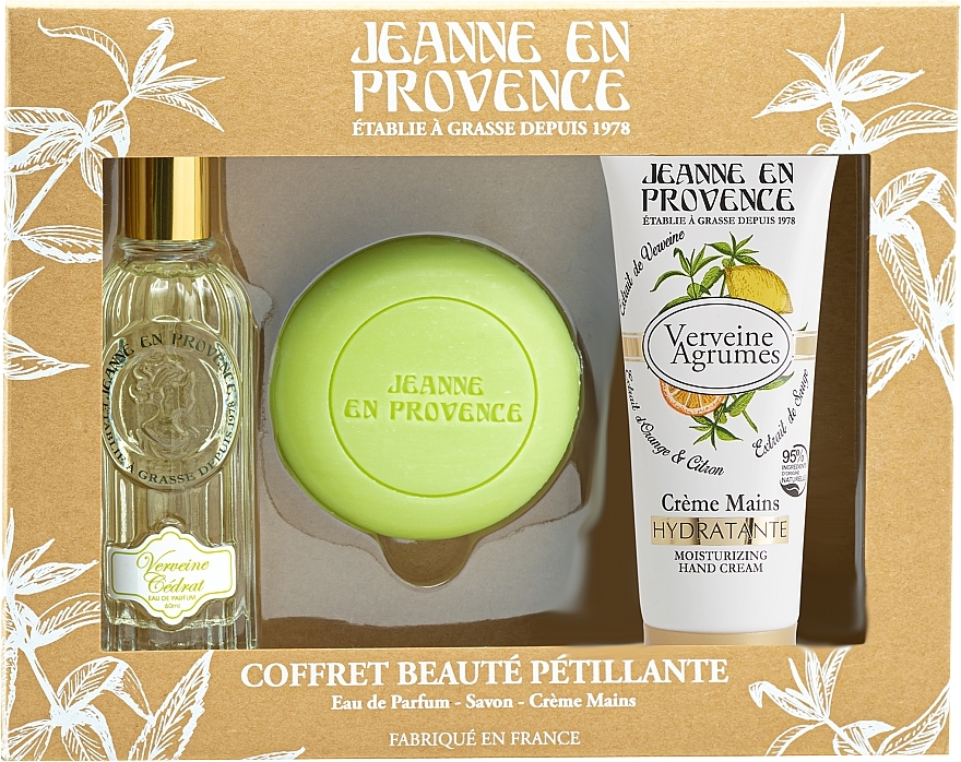 Jeanne en Provence Verveine - Zestaw (edp/60 ml + soap/100 g + h/cr/75 ml) — Zdjęcie N1