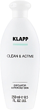 Peelingująca woda tonizująca do tłustej skóry twarzy i ciała - Klapp Clean & Active Exfoliator Oily Skin — Zdjęcie N2