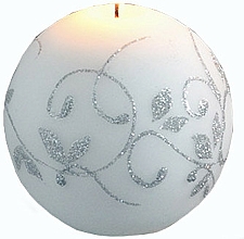 Kup Świeca dekoracyjna, kula, biała 8 cm - Artman Amelia