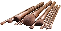 Kup PRZECENA! Zestaw pędzli do makijażu, 12 szt. - Eigshow Ecopro Series Coffee Makeup Brush Kit *