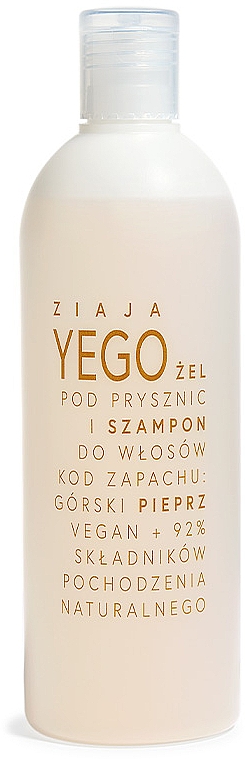 Szampon-żel pod prysznic dla mężczyzn Górski pieprz - Ziaja Yego Shower Gel & Shampoo
