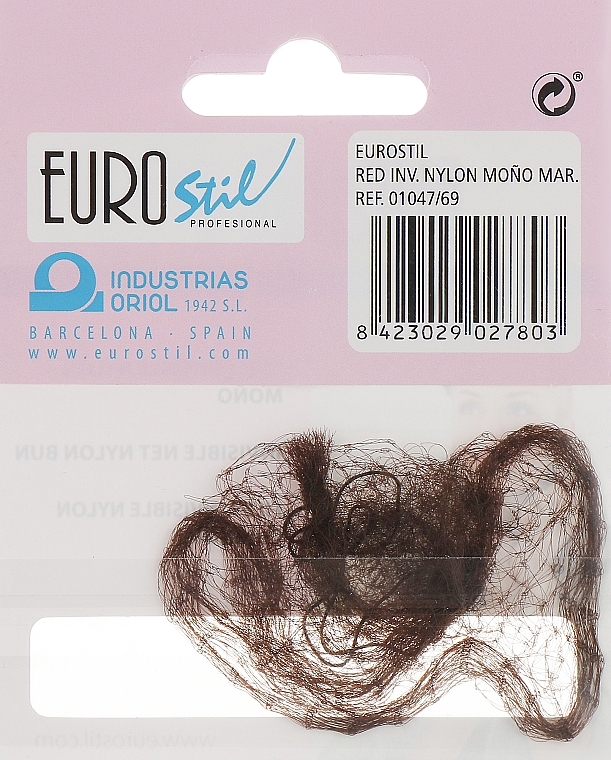 Siatka na włosy, brązowa, 01047/69 - Eurostil — Zdjęcie N2