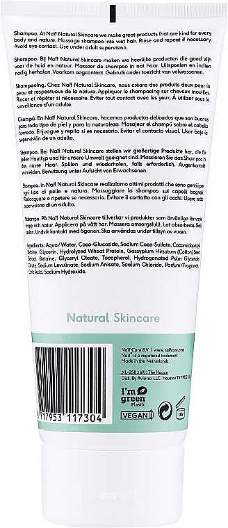 Odżywczy szampon dla dzieci z naturalnym ekstraktem z nasion bawełny - Naif Baby Nourishing Shampoo — Zdjęcie N2