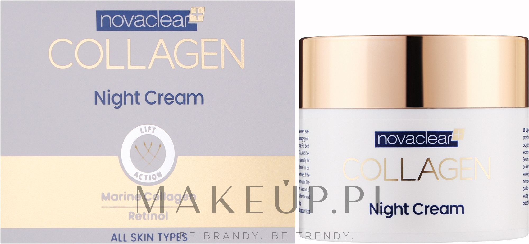 Kolagenowy krem do twarzy na noc - Novaclear Collagen Night Cream — Zdjęcie 50 ml