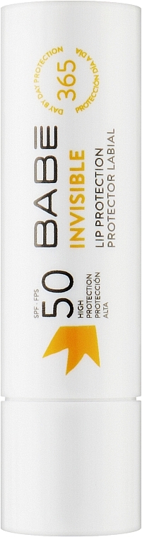 Ultra-ochronny niewidoczny balsam do ust w sztyfcie SPF 50 - Babe Laboratorios Sun Protection Invisible Lip Protection — Zdjęcie N1