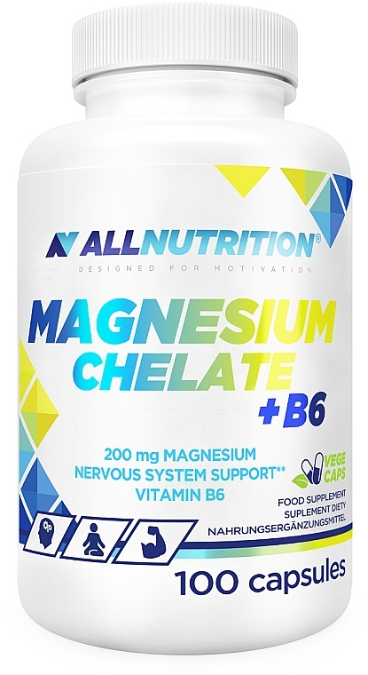 Suplement diety Magnesium Chelate + B6 - Allnutrition — Zdjęcie N1