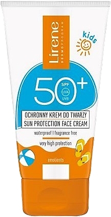 Krem przeciwsłoneczny dla dzieci do twarzy SPF 50 - Lirene Kids Sun Protection Face Cream SPF 50 — Zdjęcie N1