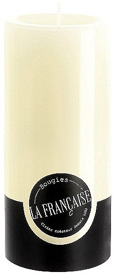 Świeca cylindryczna, średnica 7 cm, wysokość 15 cm - Bougies La Francaise Cylindre Candle Ivory — Zdjęcie N1
