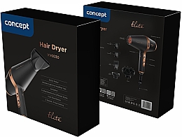 Suszarka do włosów VV6030, z nasadkami - Concept Elite Ionic Infrared Boost Hair Dryer — Zdjęcie N6