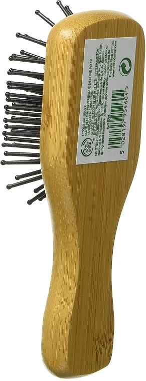 Bambusowa szczotka do włosów - The Body Shop Mini Bamboo Paddle Hairbrush — Zdjęcie N5