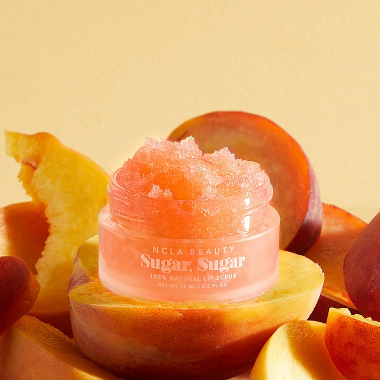 Peeling do ust Brzoskwinia - NCLA Beauty Sugar, Sugar Peach Lip Scrub — Zdjęcie N6