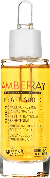 Multifunkcyjne serum rozjaśniające - Farmona Amberray Bright Shock Serum — Zdjęcie N2
