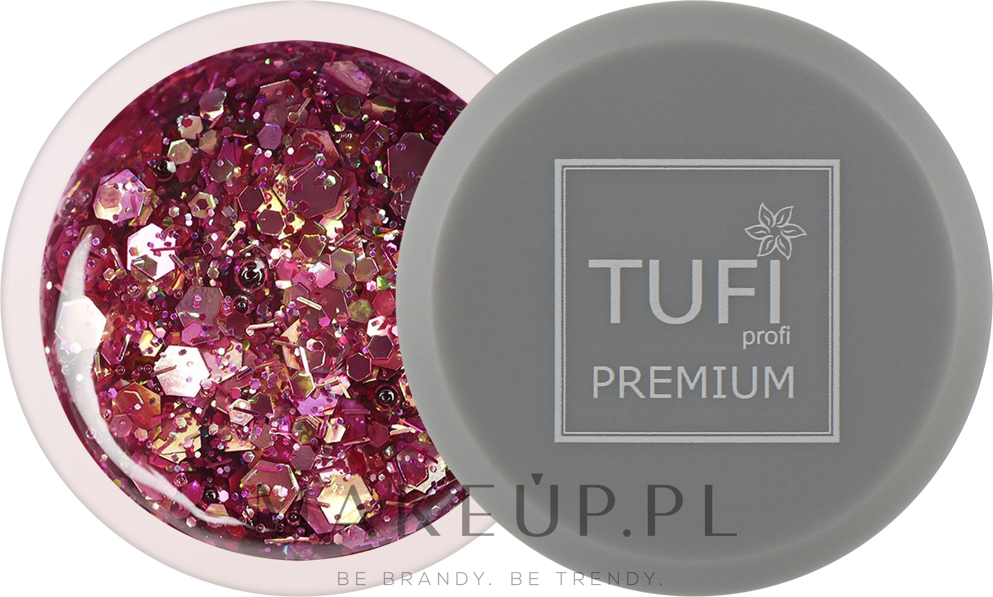 Lakier hybrydowy - Tufi Profi Premium Sparkle — Zdjęcie 01 - Pink Diamond