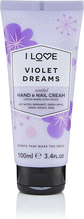 Krem do rąk Fiołkowe Marzenie - I Love Violet Dreams Hand and Nail Cream — Zdjęcie N1