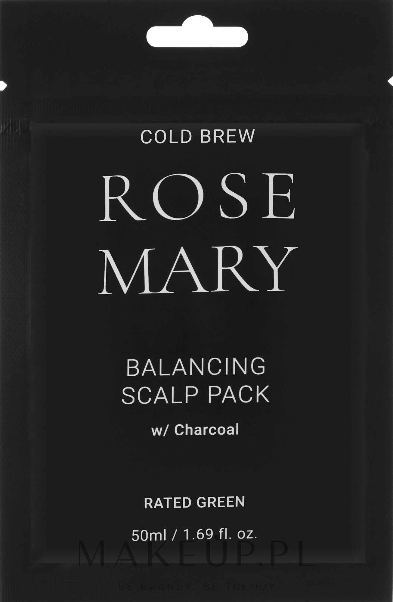 Rewitalizująca maska ​​do skóry głowy z węglem - Rated Green Cold Brew Rosemary Balancing Scalp Pack — Zdjęcie 50 ml