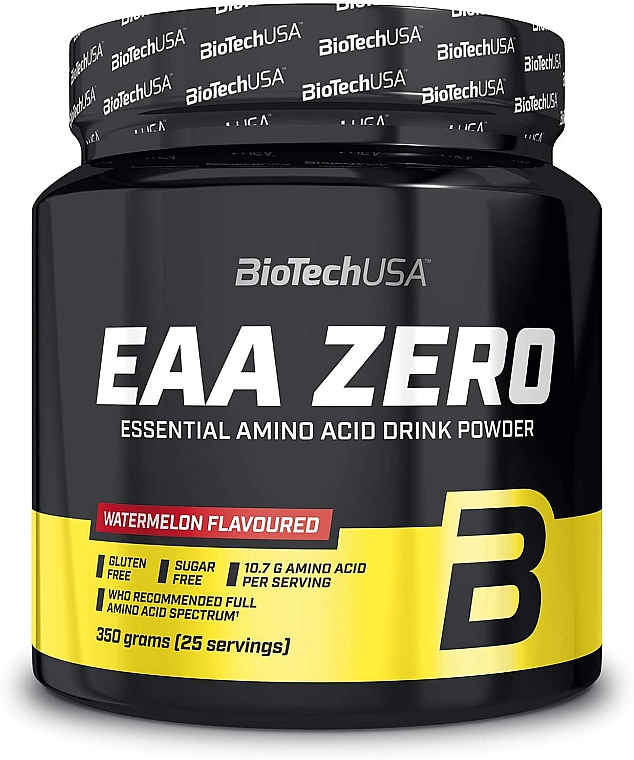 Kompleks aminokwasów w proszku Arbuz - BioTechUSA EAA Zero Watermelon Essential Amino Acid Drink Powder — Zdjęcie N1