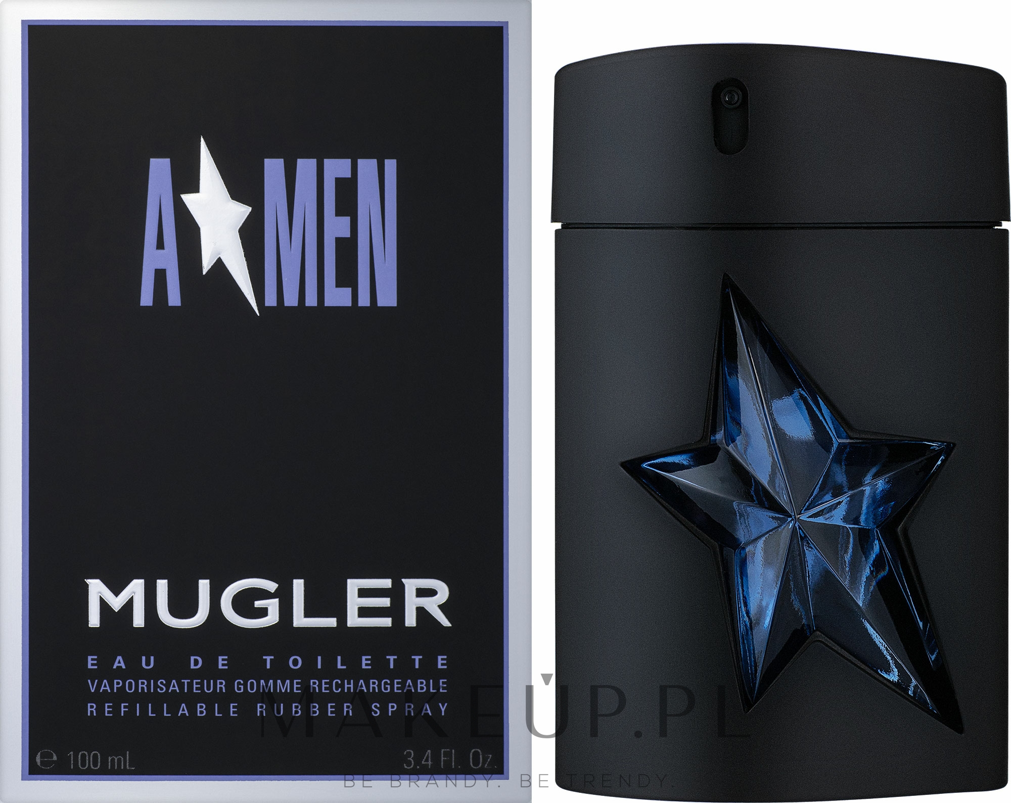 Mugler A*Men Refillable Rubber Spray - Woda toaletowa — Zdjęcie 100 ml