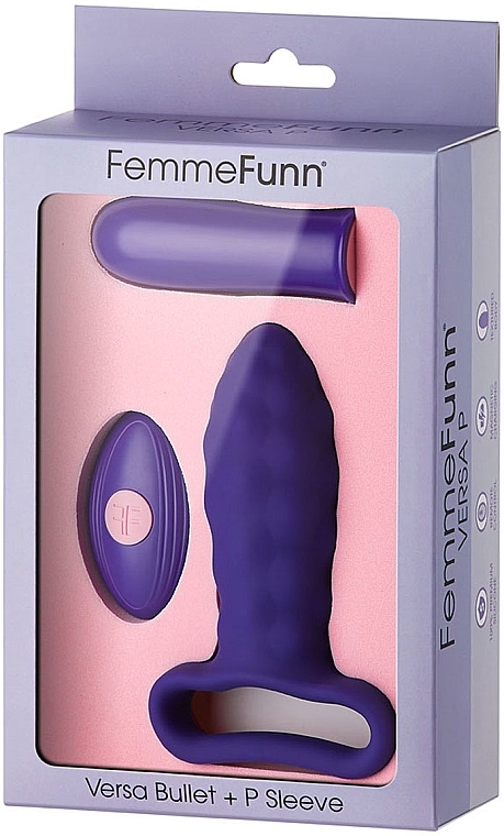 Zabawka erotyczna - Femme Funn Versa Bullet Plus P Sleeve Dark Purple — Zdjęcie N2