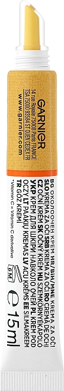 Rozjaśniający krem ​​pod oczy - Garnier Vitamin C Eye Cream — Zdjęcie N2