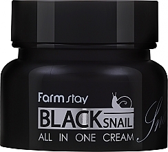 Духи, Парфюмерия, косметика Wielofunkcyjny krem z mucyną z czarnego ślimaka - FarmStay All-In-One Black Snail Cream