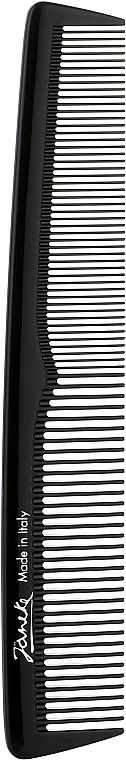 Grzebień do włosów, czarny - Janeke Polycarbonate Cutting Comb Medium 804 — Zdjęcie N1