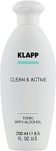 Tonik do twarzy - Klapp Clean & Active Tonic with Alcohol — Zdjęcie N3