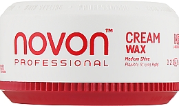 Pomada do włosów, silne utrwalenie - Novon Professional Cream Wax Flexible Strong Hold — Zdjęcie N3