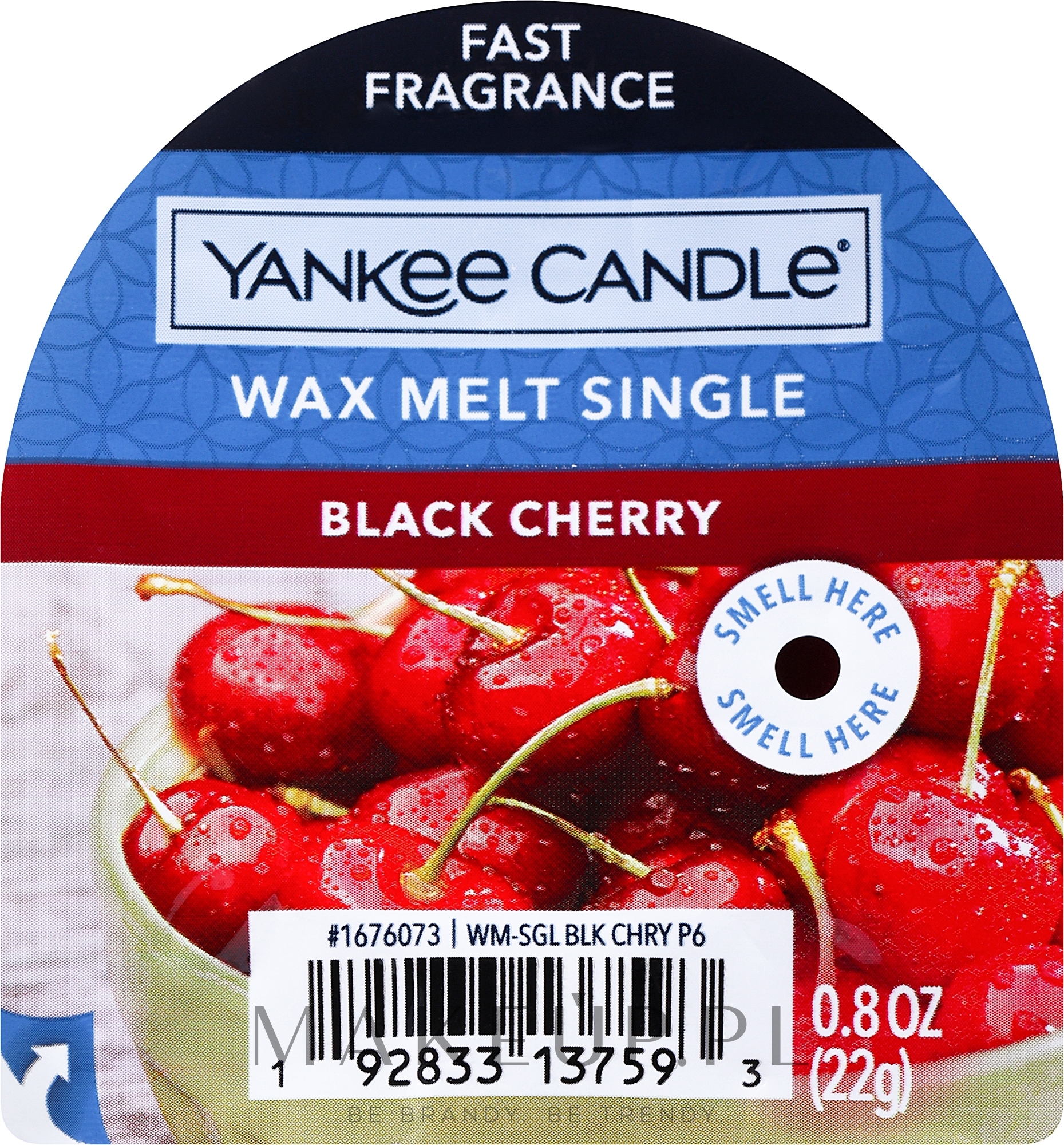 Wosk zapachowy - Yankee Candle Black Cherry Wax Melt  — Zdjęcie 22 g