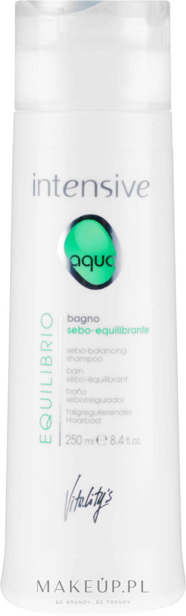 Szampon do włosów - Vitality’s Intensive Aqua Equilibrio Sebo-Balancing Shampoo — Zdjęcie 250 ml
