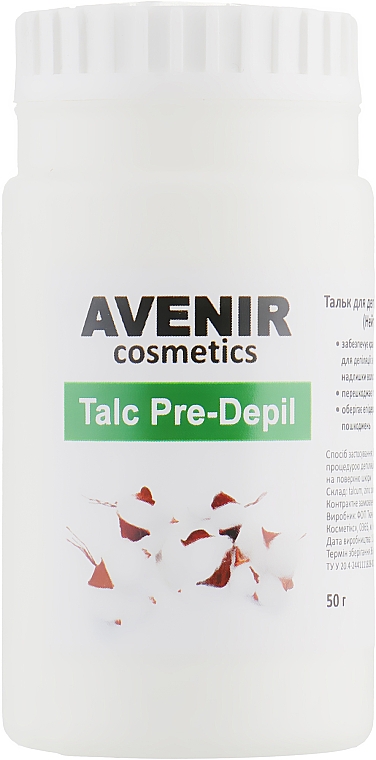 Talk do depilacji i shugaringu - Avenir Cosmetics Talc Pre-Depil