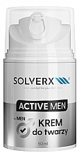 Chłodzący krem do twarzy dla mężczyzn - Solverx Active Men  — Zdjęcie N1
