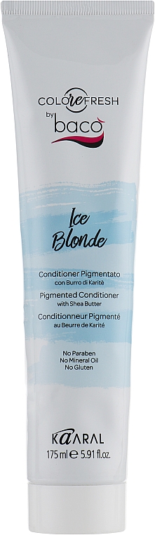 Odżywka do włosów w odcieniu Ice Blonde z masłem shea - Kaaral Baco Colorefresh