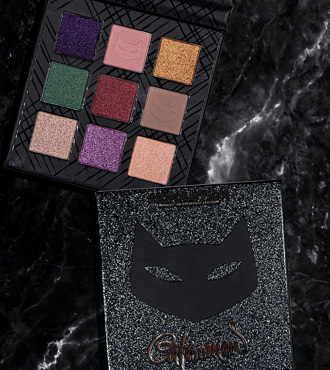 Paleta cieni do powiek - Makeup Revolution X DC Catwoman Shadow Palette Jewel Thief — Zdjęcie N6