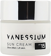 Kup Krem z filtrem SPF 15 do twarzy - Vanessium Sun Cream Glow Effect Lift Skin SPF15