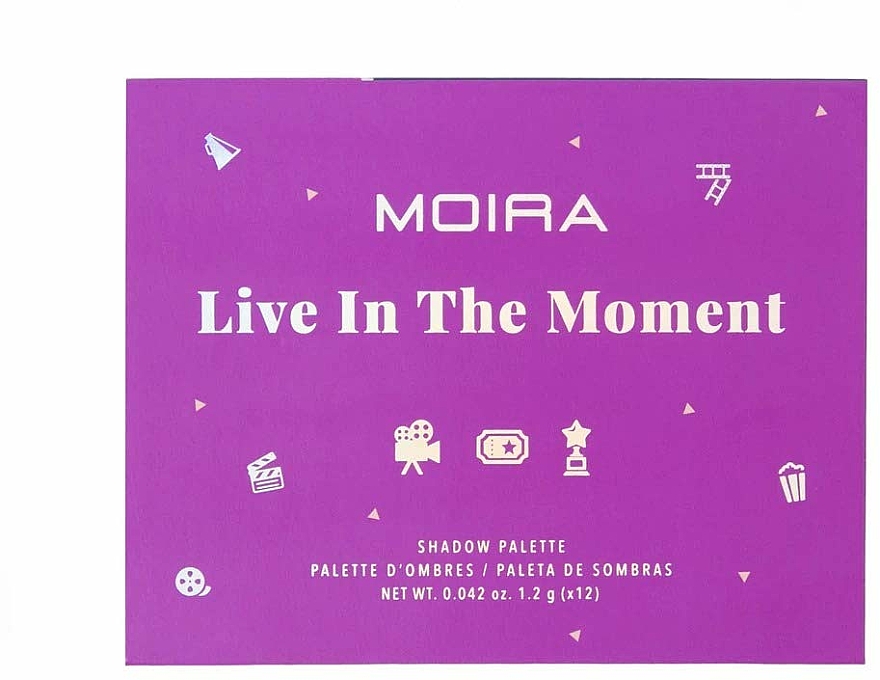 Paleta cieni do powiek - Moira Live In The Moment Eyeshadow Palette — Zdjęcie N2
